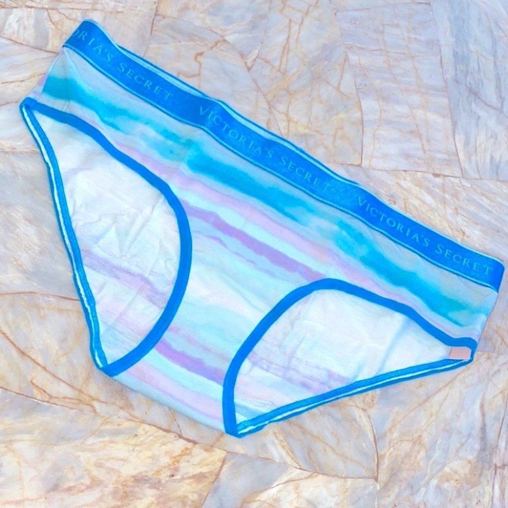 New   Victoria's Secret Logo Cotton Hiphugger Panty Large